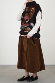 flora sleeveless knit ebony