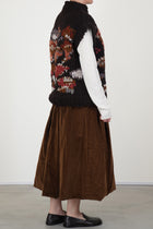flora sleeveless knit ebony