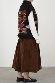 flora sleeveless knit ebony