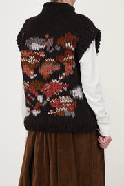 flora sleeveless knit ebony