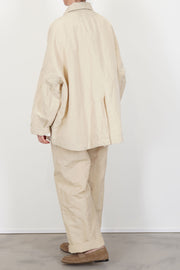 back view of casey casey frances jacket rugger ivory