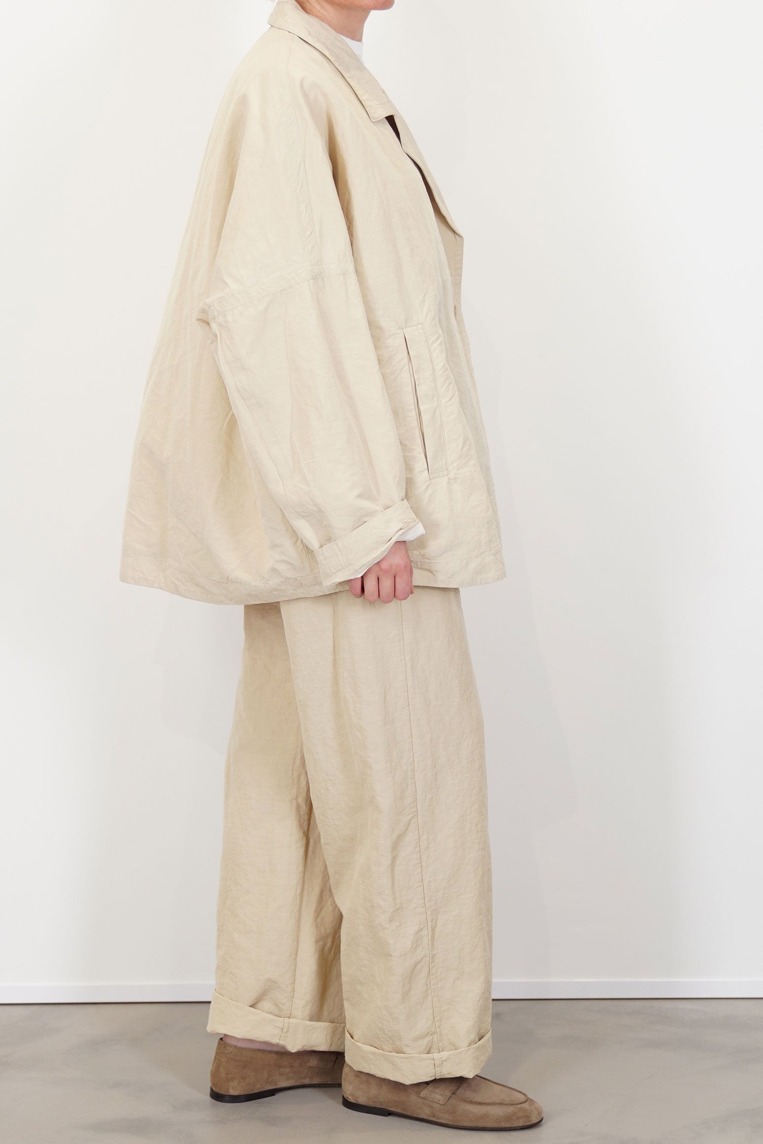 casey casey frances jacket rugger ivory | carrousel the store