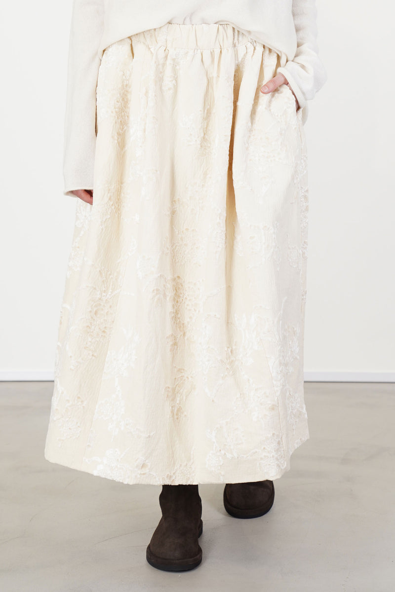 ghosty skirt jacquard natural
