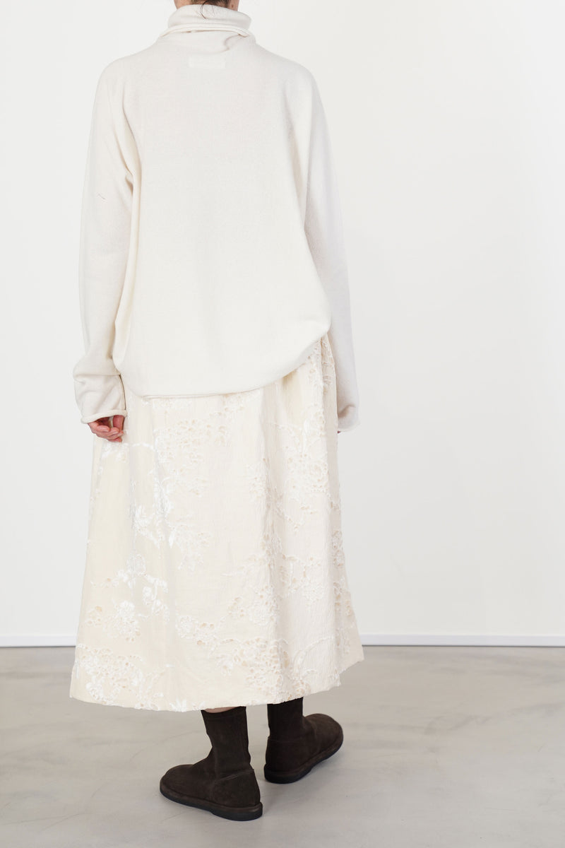 ghosty skirt jacquard natural