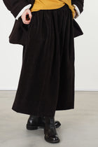 ghosty skirt velvet dark brown