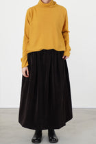 ghosty skirt velvet dark brown
