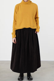 ghosty skirt velvet dark brown