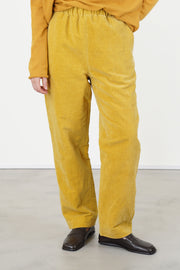 long chasse pant velvet gold