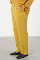 long chasse pant velvet gold