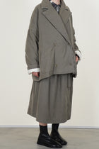 luna short coat pin cord light khaki