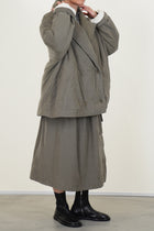 luna short coat pin cord light khaki
