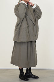 luna short coat pin cord light khaki