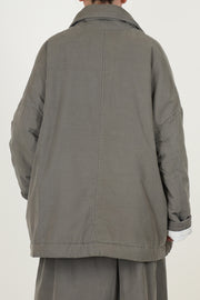 luna short coat pin cord light khaki