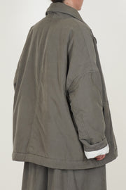 luna short coat pin cord light khaki