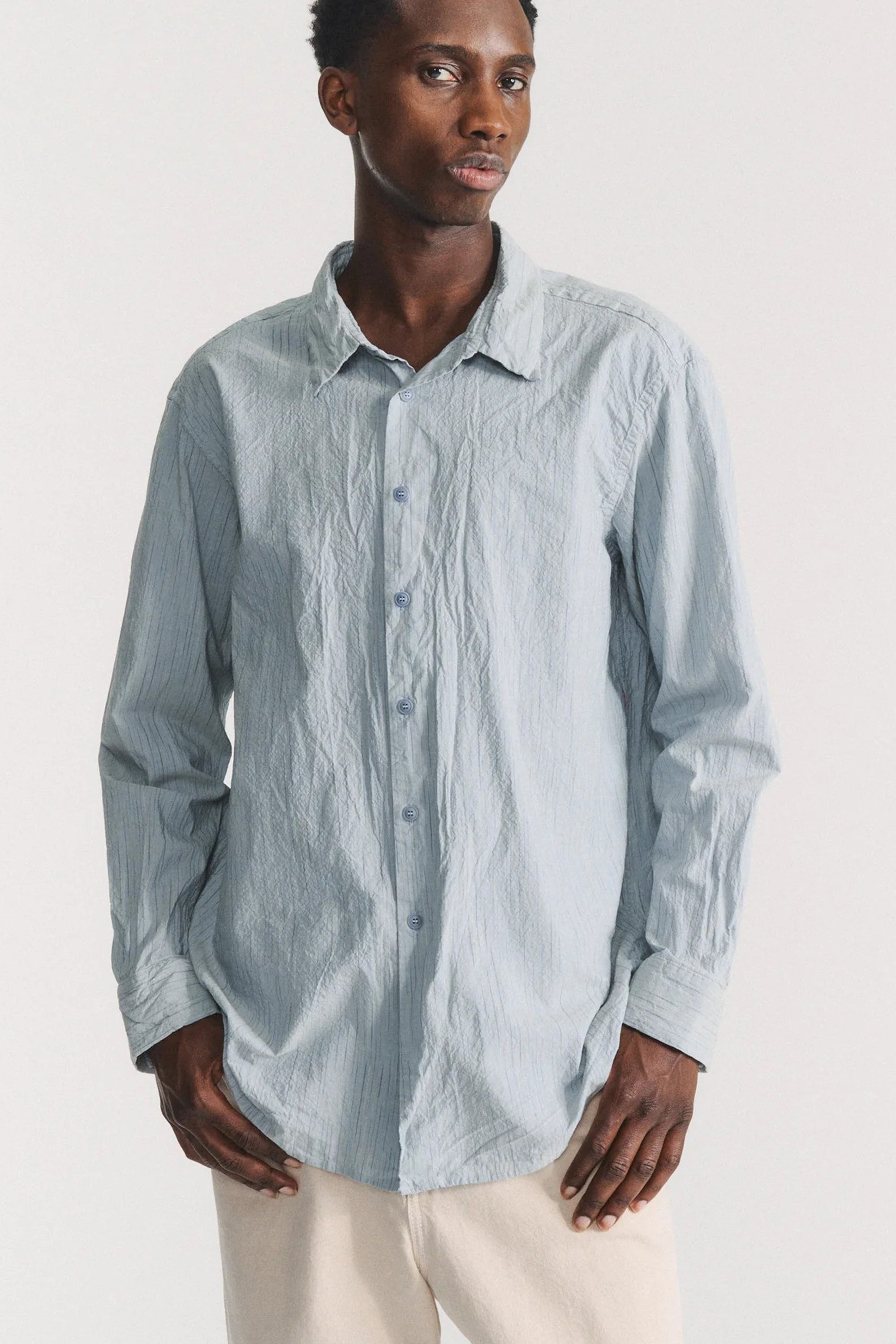 fabiano shirt blue stripe 26hc328