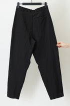 hiroshi pant linen wool black