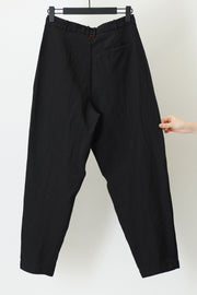 hiroshi pant linen wool black