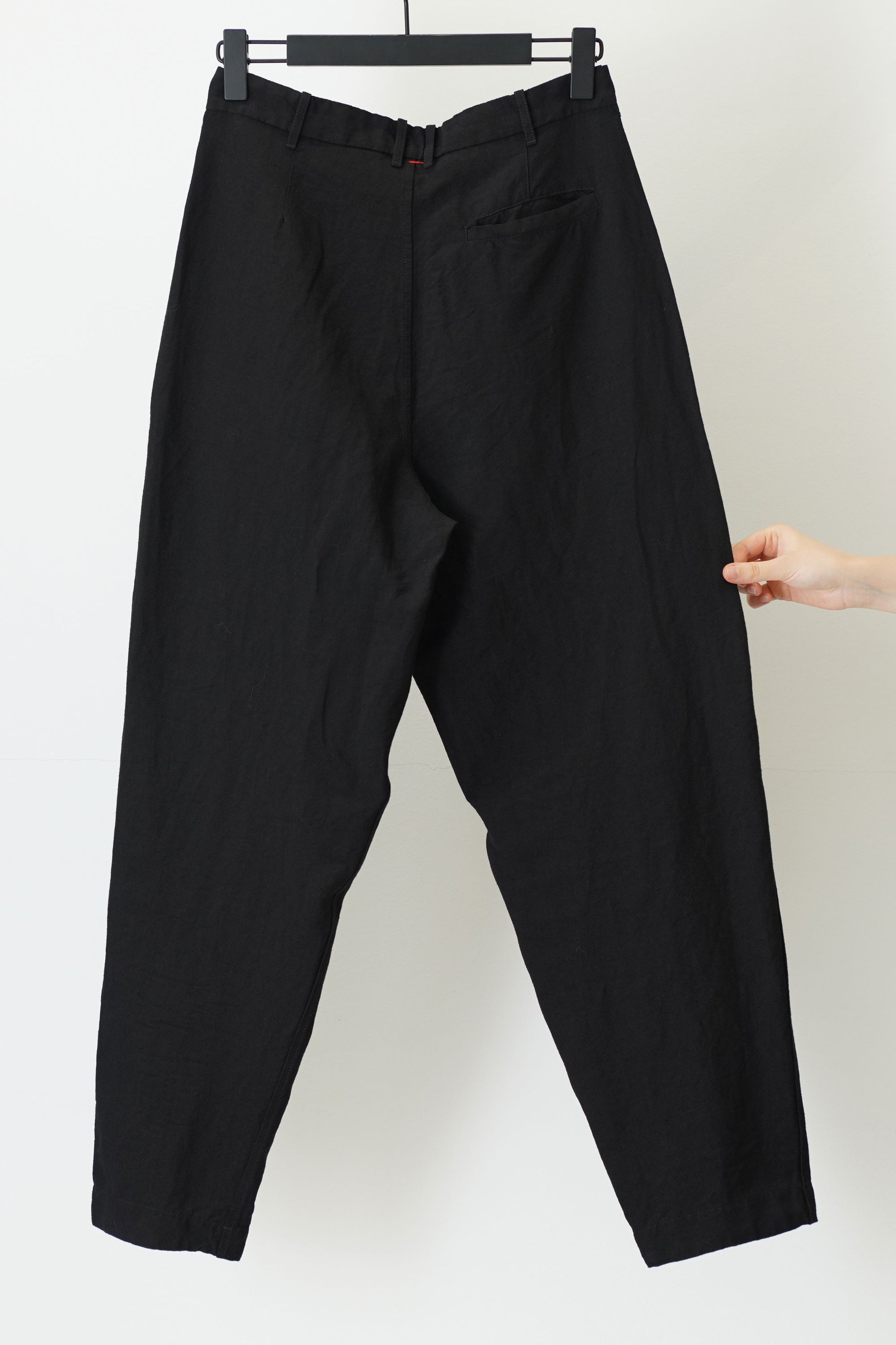 hiroshi pant linen wool black