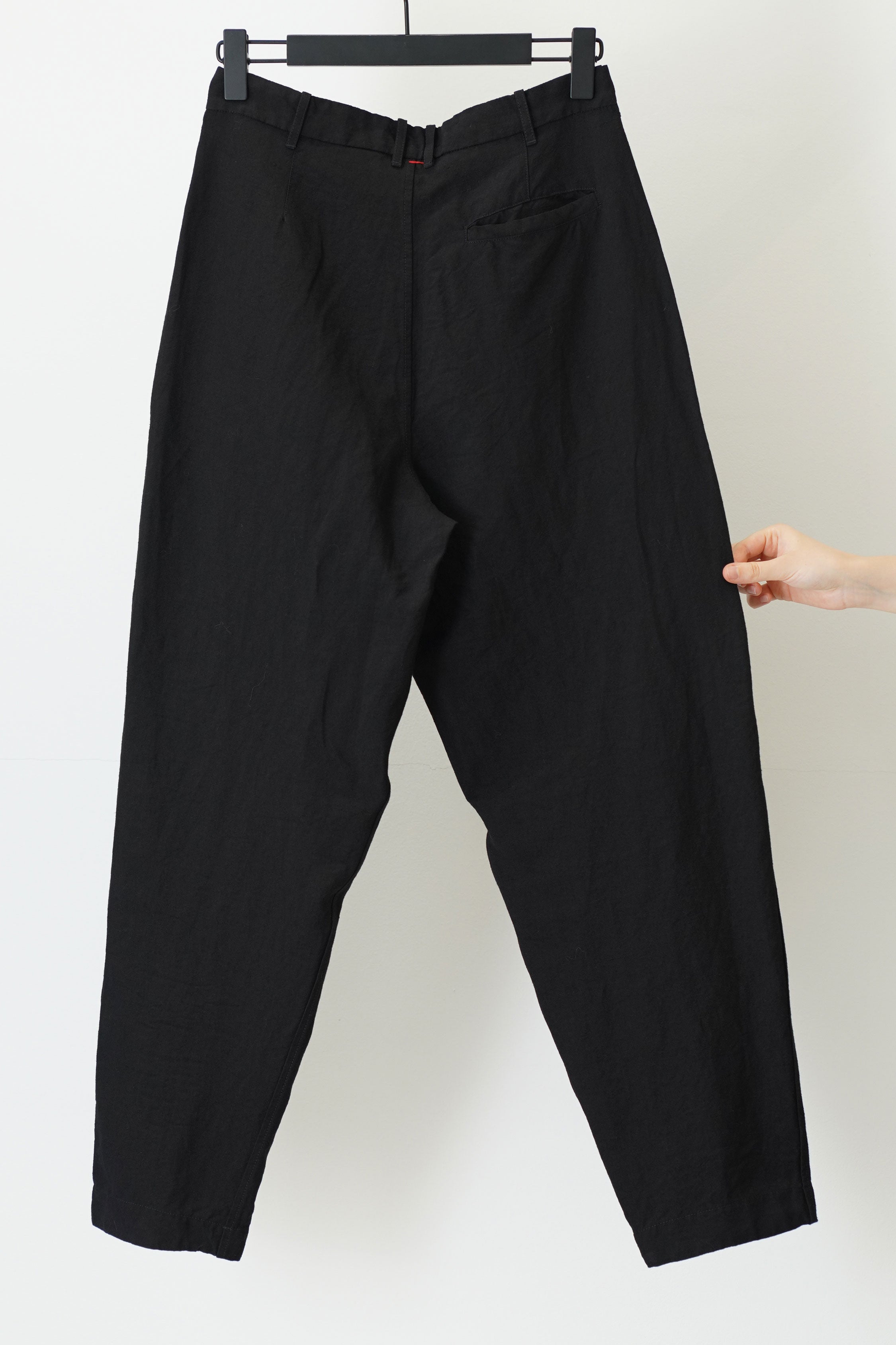 hiroshi pant linen wool black