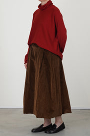 moon skirt cord tan