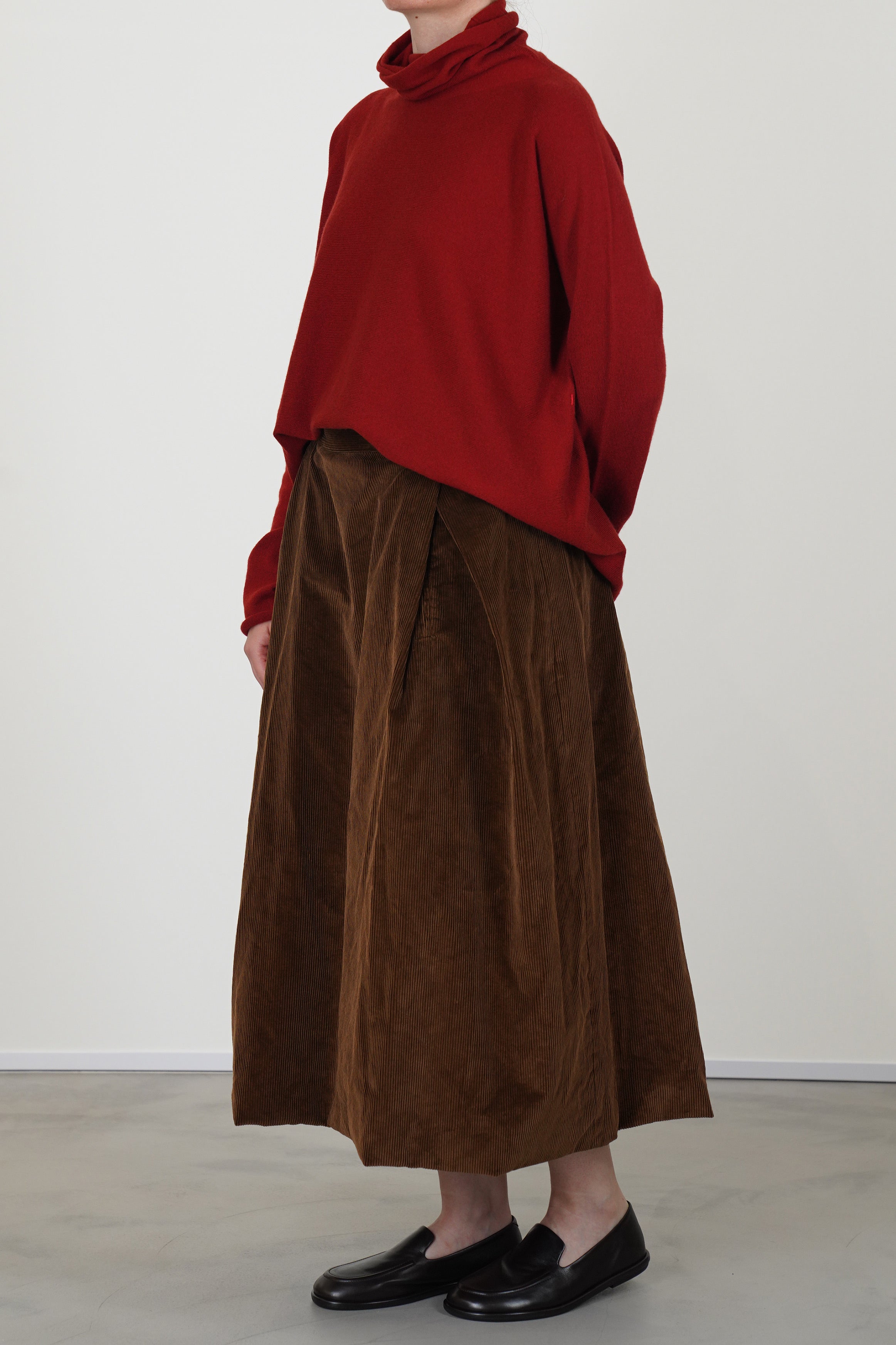 moon skirt cord tan