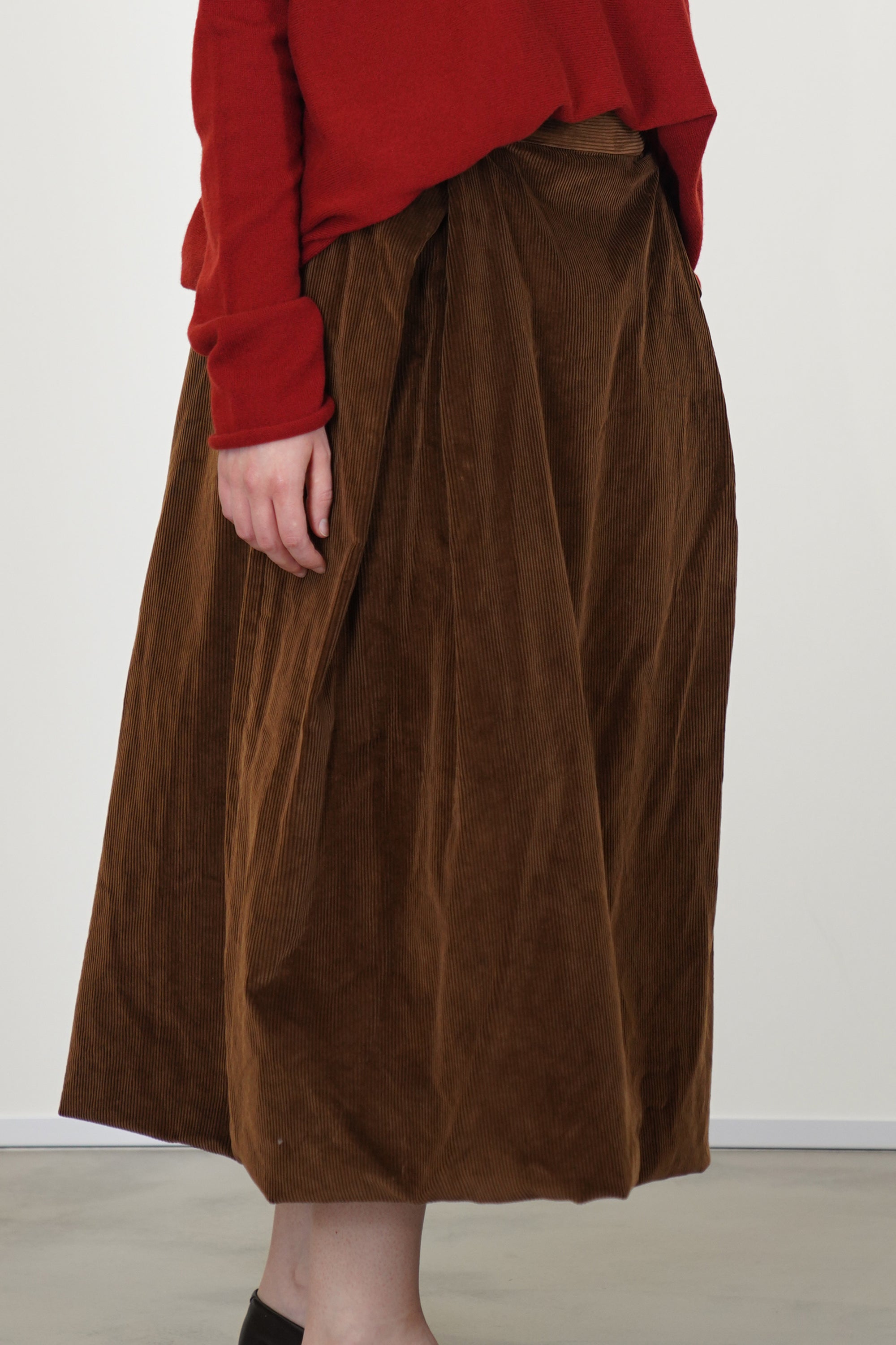 moon skirt cord tan