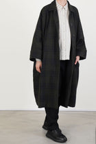 2 pcs coat tartan khaki check