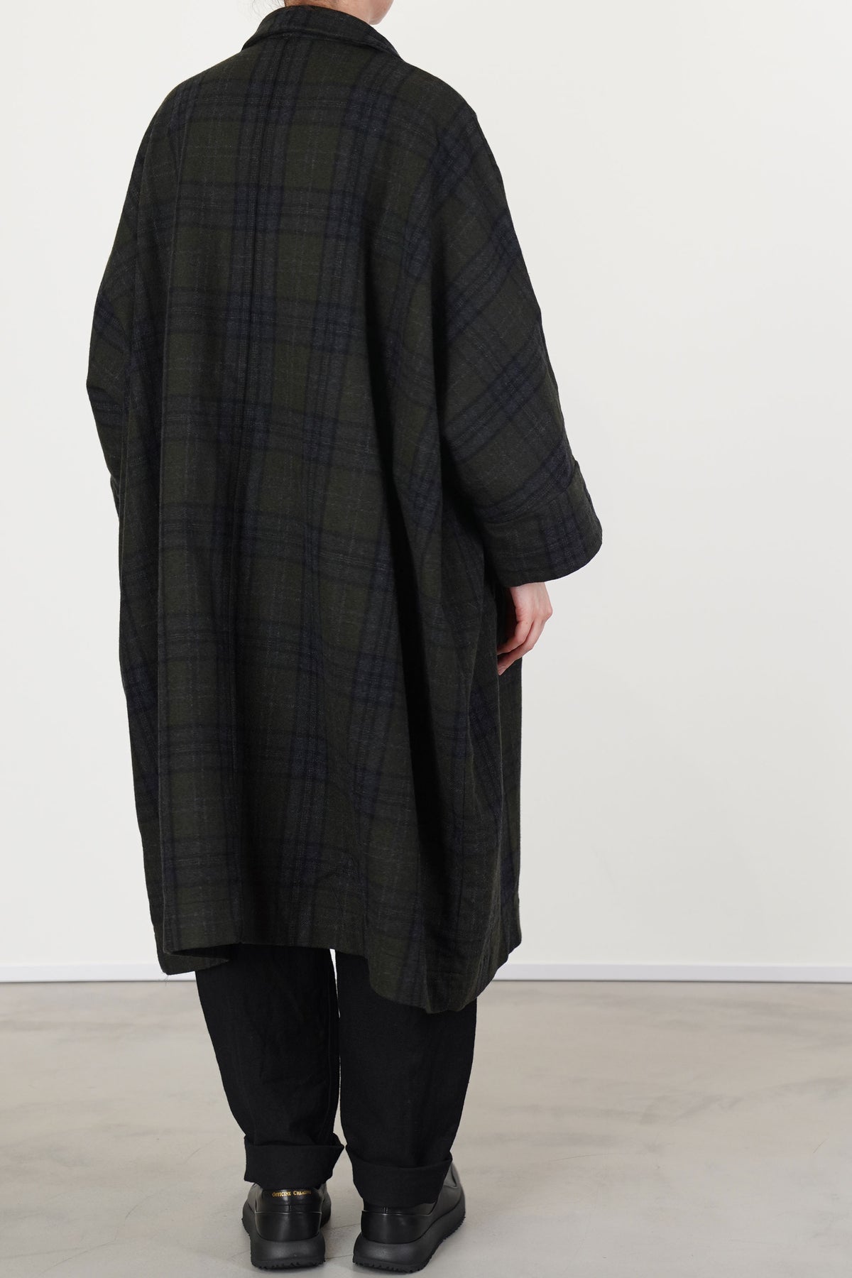 2 pcs coat tartan khaki check