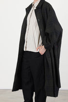 2 pcs coat tartan khaki check