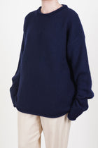 softy jumper wool cash navy 25hk031