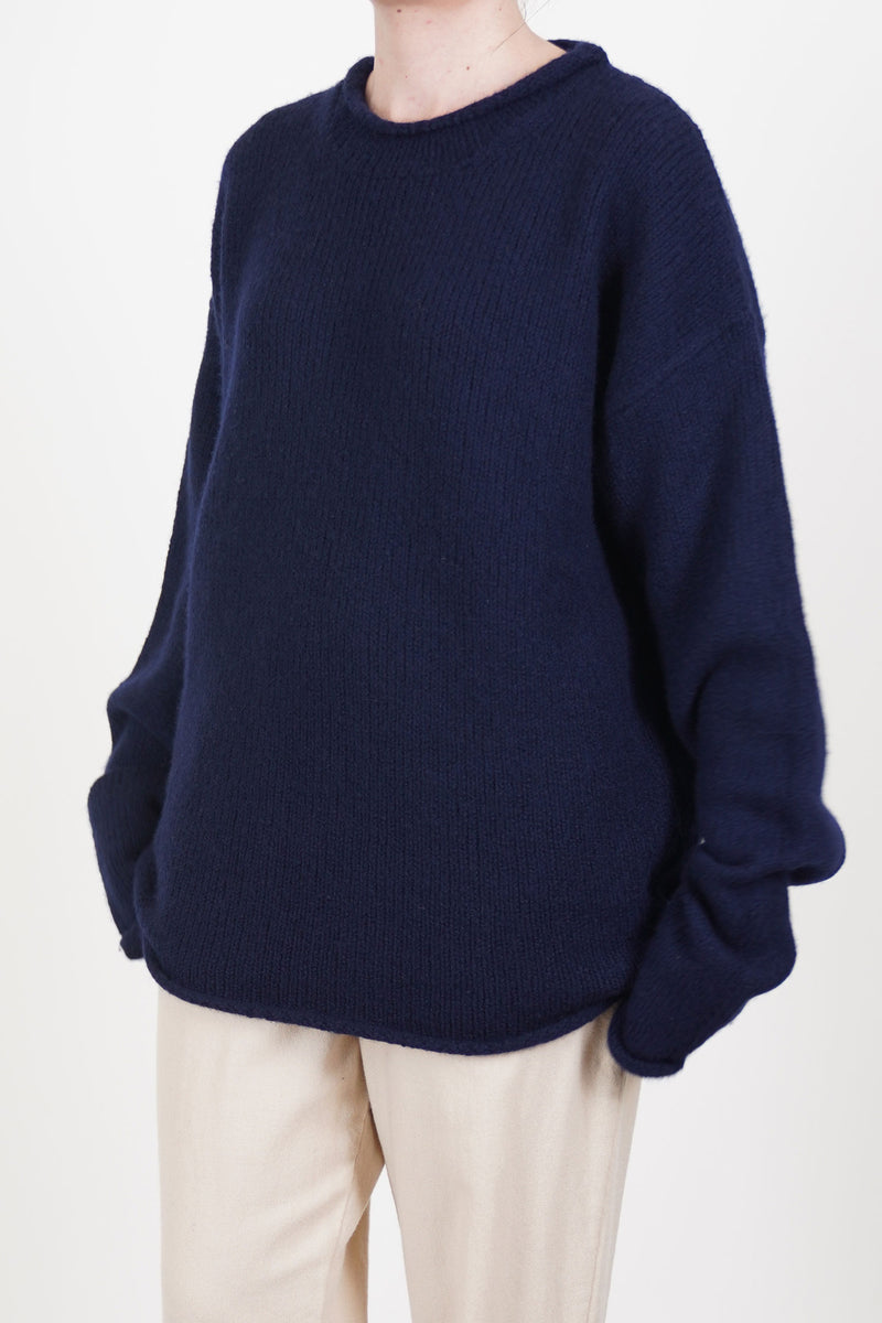 softy jumper wool cash navy 25hk031