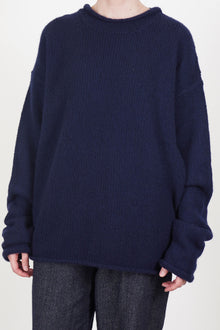softy jumper wool cash navy 25hk031