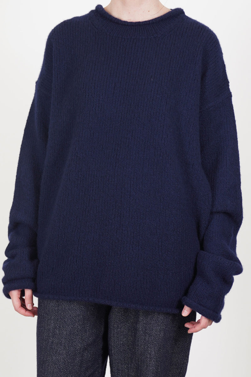 softy jumper wool cash navy 25hk031
