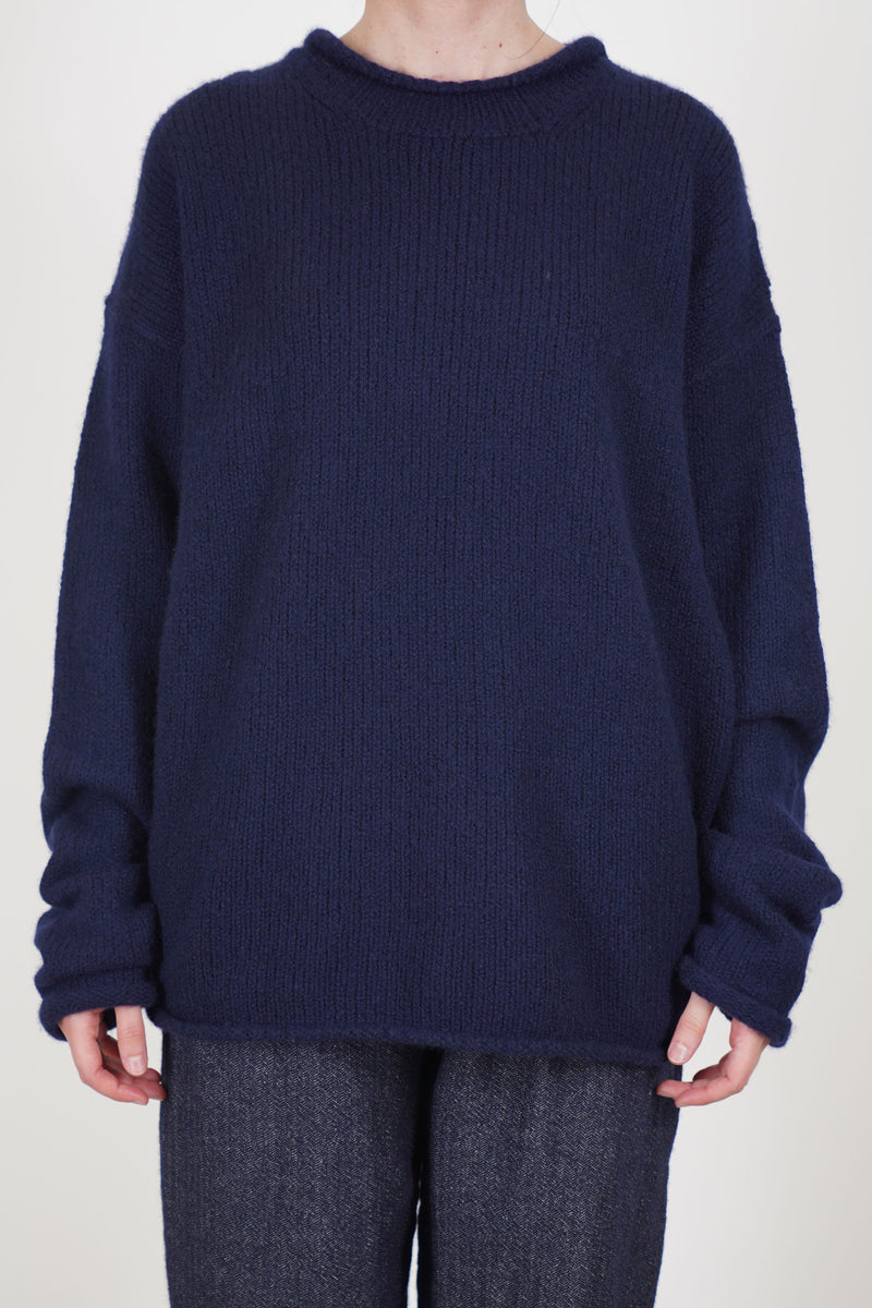 softy jumper wool cash navy 25hk031