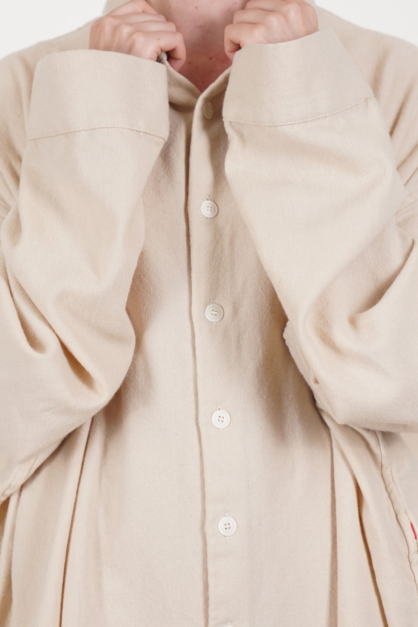 orsan shirt cash wool ecru orfc017