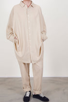 orsan shirt cash wool ecru orfc017