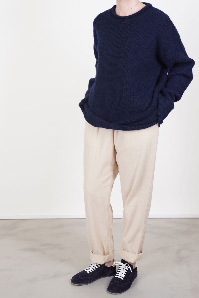softy jumper wool cash navy 25hk031