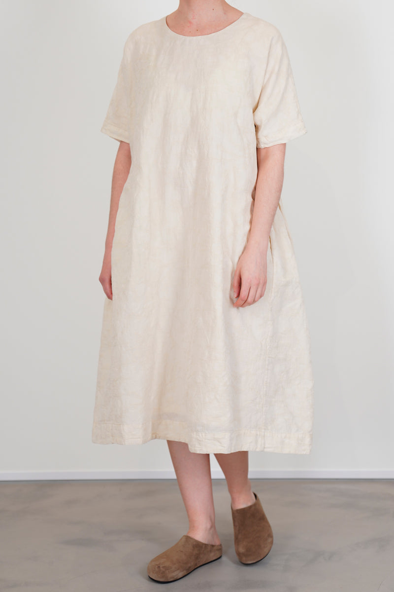 camisole dress jacquard white