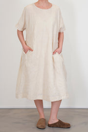 camisole dress jacquard white