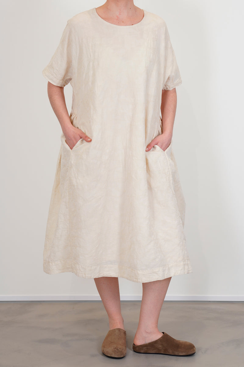 camisole dress jacquard white