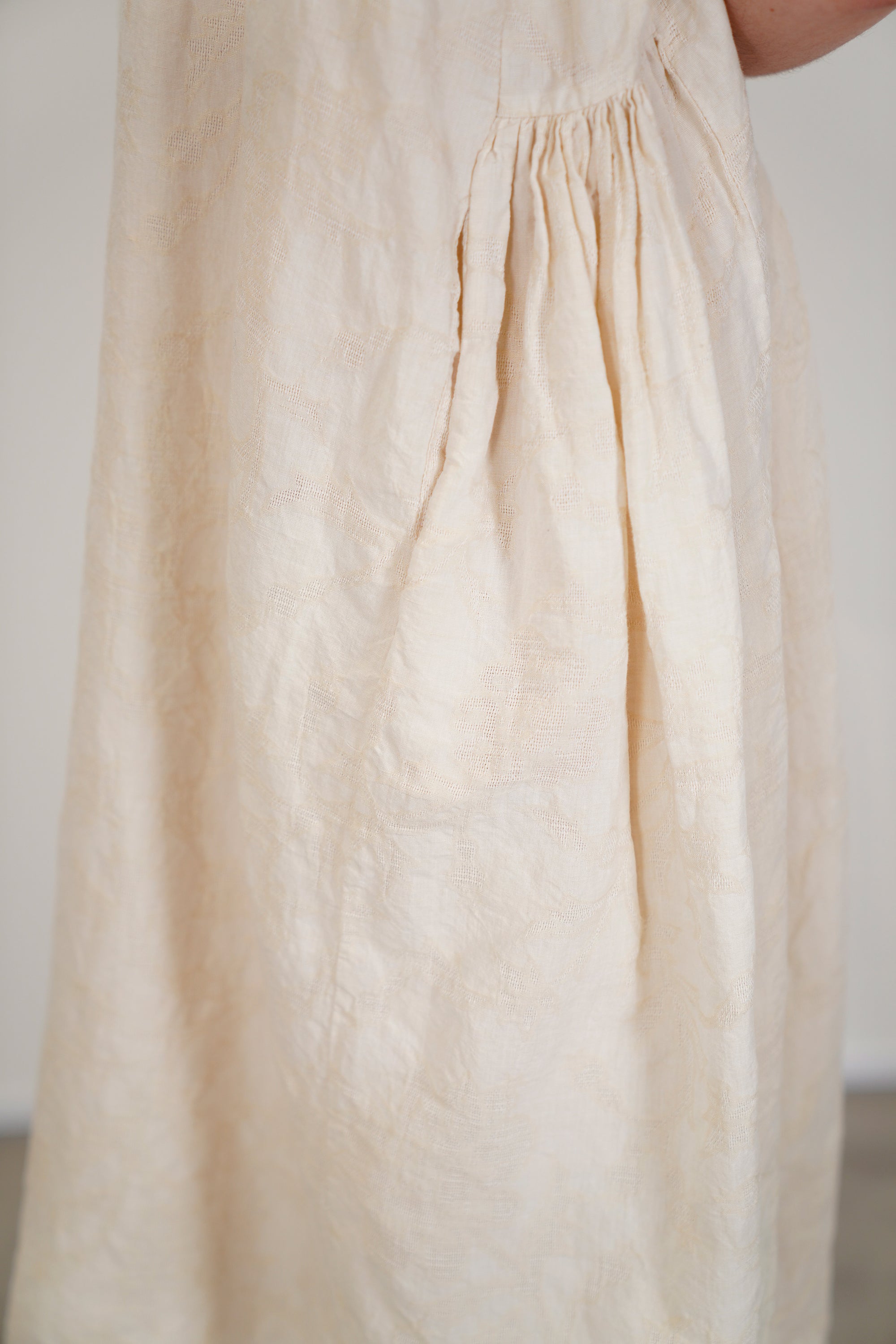 camisole dress jacquard white