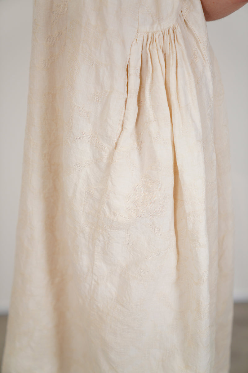 camisole dress jacquard white