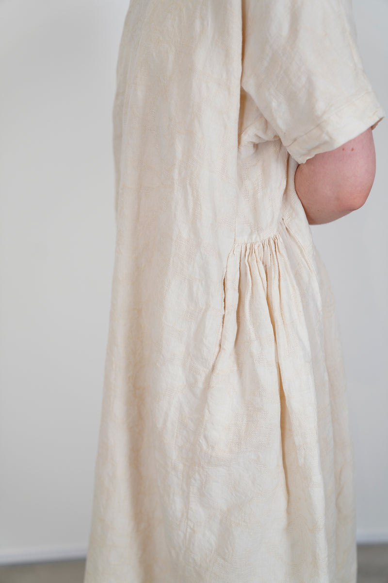 camisole dress jacquard white