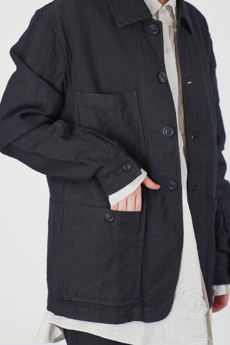 unisex jardin jacket bat black