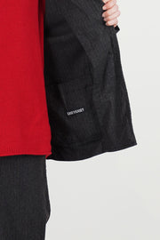 madix jacket indigo stripe brown