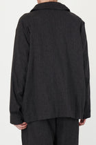 madix jacket indigo stripe brown