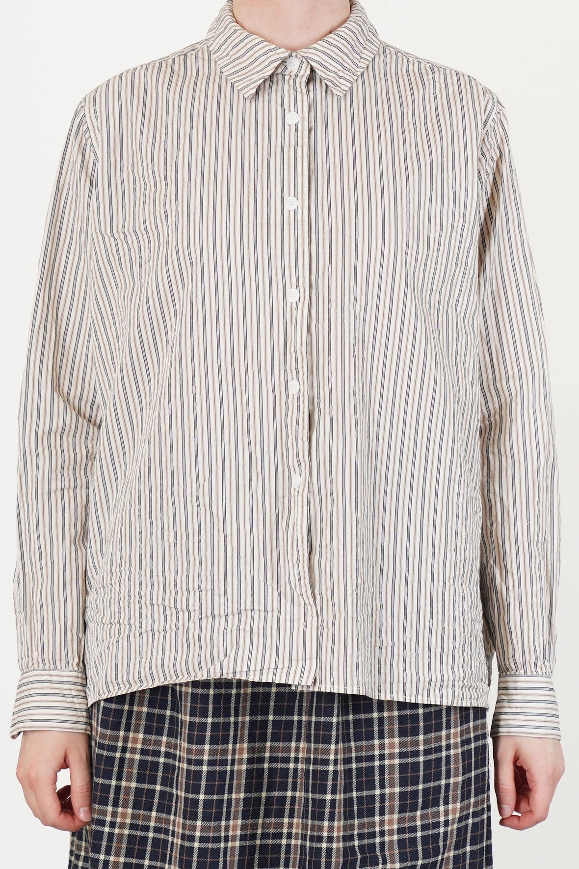 maria shirt flat stripe natural