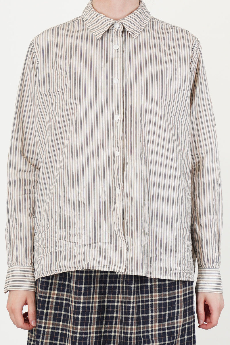 maria shirt flat stripe natural