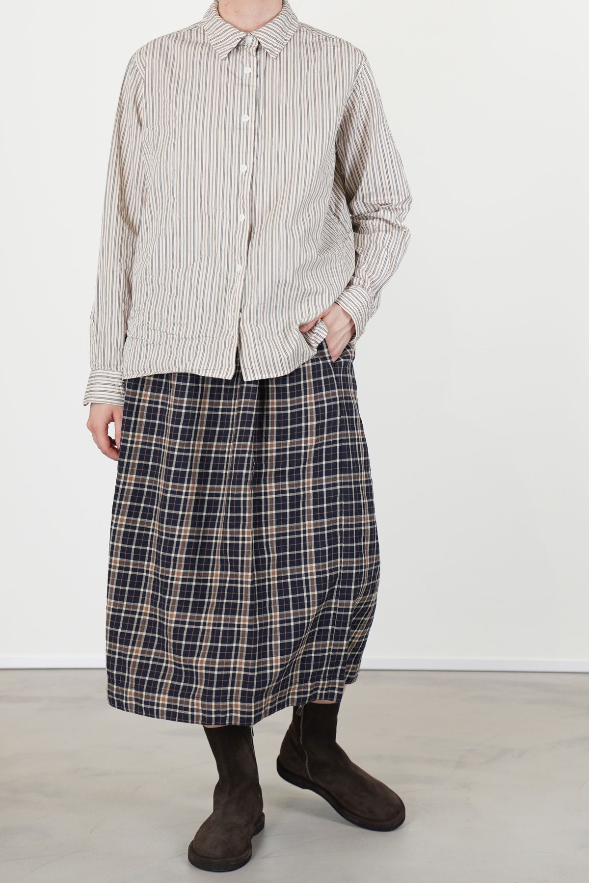 maria shirt flat stripe natural