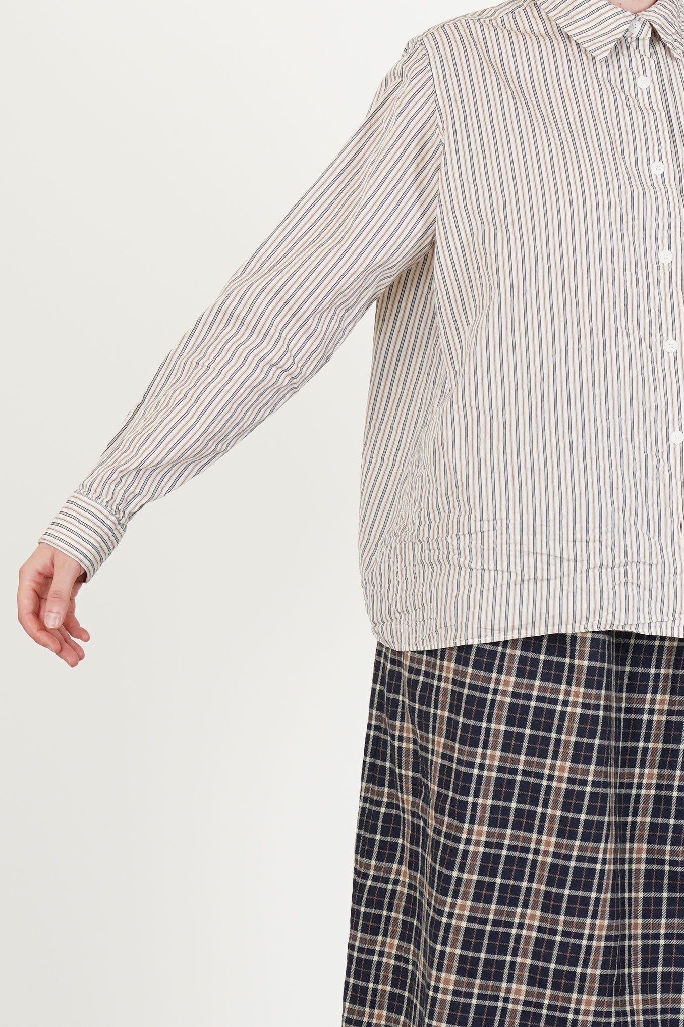 maria shirt flat stripe natural